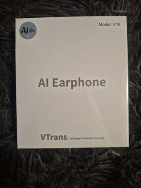 AI Earphone V18 - White Translation Earbuds
